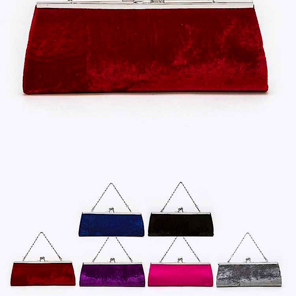 Plush Velvet Clutch - MANY COLORS to choose from - Evening Clutch